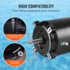 VEVOR 1 HP Pool Pump Motor, 56J Frame, 115V(9.8 Amps)/230V(4.9 Amps) 3450 RPM, 60Hz, 1.4 Service Factor, 90μF/250V Capacitor - 4 of 4