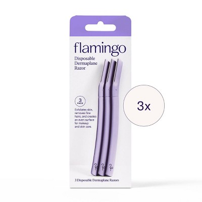 Flamingo Facial Razors - Dermaplane - 3ct