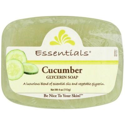 Soap (Glycerine)-Cucumber by Clearly Natural  -  4 oz Bar Soap