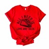 Simply Sage Market Valentine Taco Short Sleeve Tee - 2XL - Red - 3 of 4