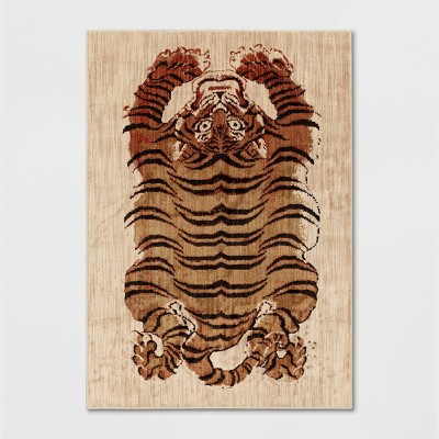 7'x10' Tiger Area Rug Tan - Threshold™ : Target