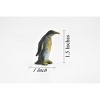 Collectible Wildlife Gifts | Penguin, Emperor, Very Nice Rubber Reproduction, Hand Painted     1 1/2"   F1133 B163 - 3 of 4
