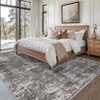 Washable Rug 9x12 Rug Vintage Distressed Rug with Non Slip Backing Foldable Low Pile Rug Ultra-Soft Throw Carpet for Living Room Bedroom Nursery - 4 of 4