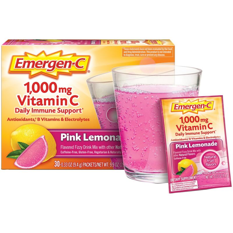 Emergen-C Vitamin C Drink Mix - Pink Lemonade - 0.33oz/30pk, 6 of 10