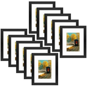 Golden State Art 8x10 MDF Picture Frame 0.71 Inch Thickness for 5x7 Picture - Pack of 10 - 1 of 4