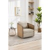 NicBex Swivel Accent Chair Modern 360� Rotating Barrel Chair with Rattan Frame for Bedroom,Living Room - 4 of 4
