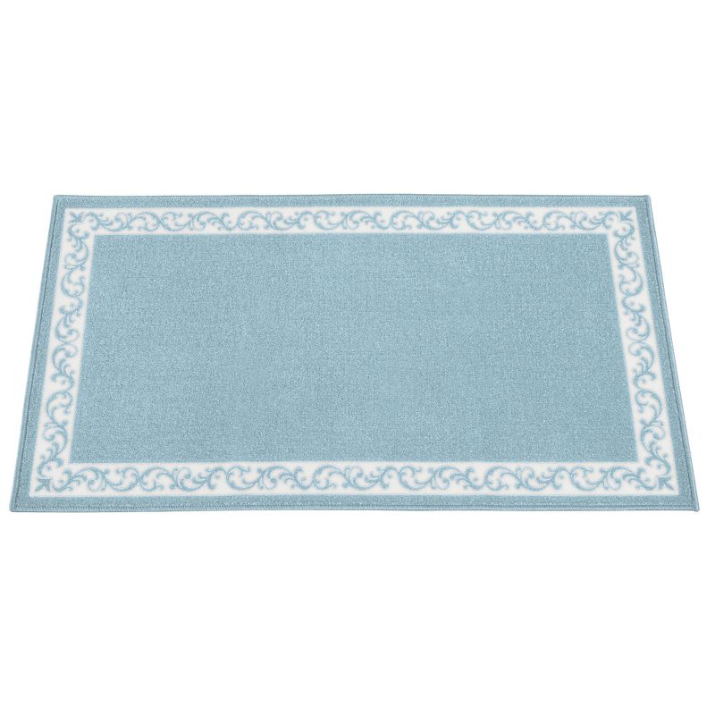 Collections Etc Scroll Border Printed Rug, 1 of 5
