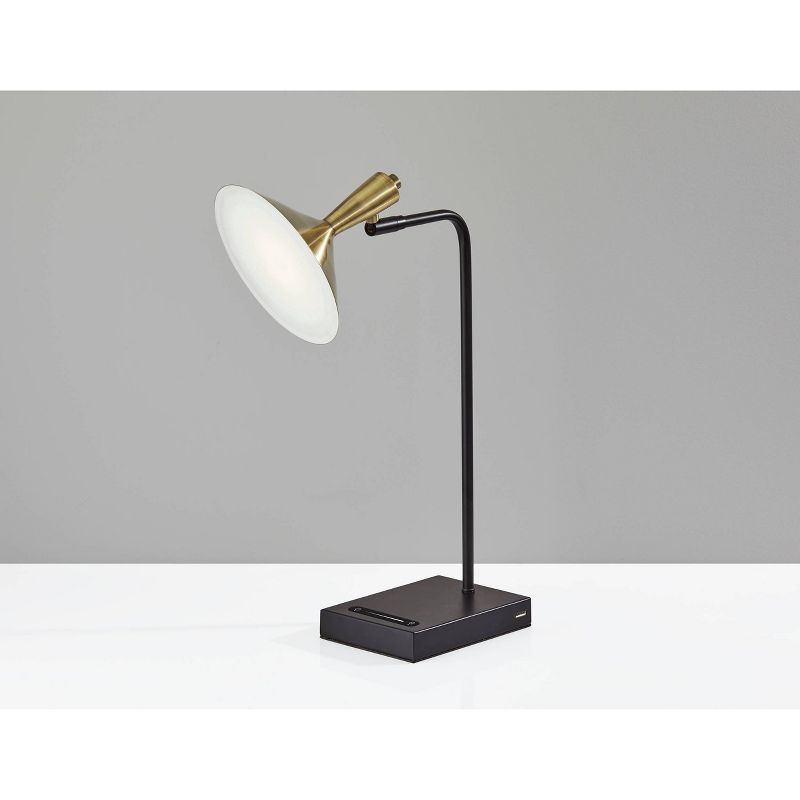 Lucas Desk Lamp (Includes LED Light Bulb) Black - Adesso, 4 of 10