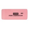 Dixon® Pink Carnation Erasers, Large, 2-9/16 x 1 x 7/16, 12 Per Pack, 3 Packs - 3 of 3