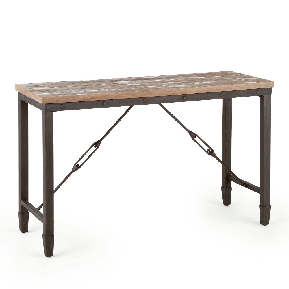 Photos - Coffee Table Jersey Sofa Table Antique Oak - Steve Silver Co.: Industrial Design, Entry