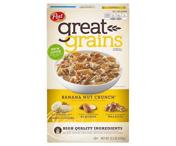 Great Grains Banana Nut Crunch Breakfast Cereal - 15.5oz - Post