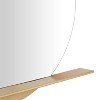 Metal 1 Shelf Wall Round Mirror Gold - CosmoLiving by Cosmopolitan: Large, Glam Style, No Assembly Required - 4 of 4