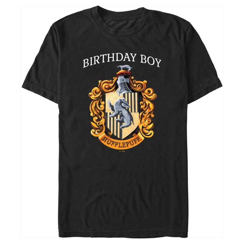 Men's Harry Potter Hufflepuff Birthday Boy T-Shirt, 1 of 6