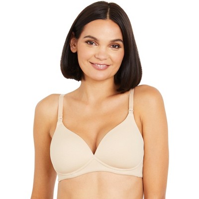 Full Coverage Underwire Maternity And Nursing Bra-nude-32ddd