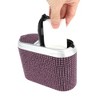 Unique Bargains Car Trash Can Portable Car Door Trash Bin Pink 1 Pc 6.3" Length 2.8" Width 4.7" Height Plastic - 4 of 4