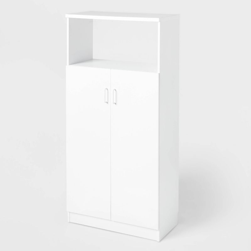 Large Storage Cabinet White - Brightroom&#8482;: 2-Door Design, Laminated Finish, Anti-Tip Hardware, 1 of 8