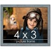 PosterPalooza | Photo Size Textured Blue Picture Frame - UV Acrylic, Foam Board Backing, Hanging Hardware - 2 of 4