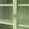 27.56"Glass Doors Modern Two-door Wall Cabinet with Featuring Three-tier Storage for Entryway - 4 of 4