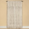 Collections Etc Carly Sheer Floral Lace Design Curtain Panel and Valance 56" x 84" Linen - 2 of 3