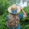 Karen Keith Women's Toyo Braid Straw Sun Hat with Chiffon Hatband - 4 of 4