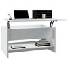 vidaXL Coffee Table White Engineered wood Moderate Adjustable Armrests - 4 of 4