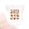 The Juniper Shop Watermelon Chart Summer Vibes Flutter Sleeve Tee - 3 of 4