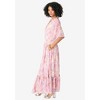 Roaman's Women's Plus Size Tiered Ruffle Dress - 4 of 4