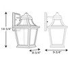 Progress Lighting Endorse 1-Light Outdoor Wall Lantern in Black with Clear Beveled Glass Shade - 2 of 2