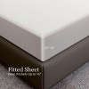 INFURNIC Bedding Sets Premium Brushed Microfiber Full Bed Sheets Soft Fade and Shrinkage Resistant Easy Care 4 Piece Set, White, 12.00"*10.00"*3.00" - 2 of 4