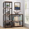 Gulches Ladder Bookshelf, 5-Tier Etagere Bookcase Display Rack for Home Office - 3 of 3