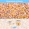 Unique Bargains Crafting Decorative Fillers No Hole Vase Faux Pearl 0.12-0.31inch 800 Pcs - 2 of 4