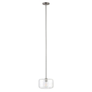 Hudson and Canal 11" Wide Pendant with Clear Shade - 1 of 4