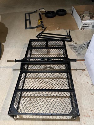 Gorilla Rugged Outdoor Atv Trailer Utility Garden Cart With 1400 Pound ...