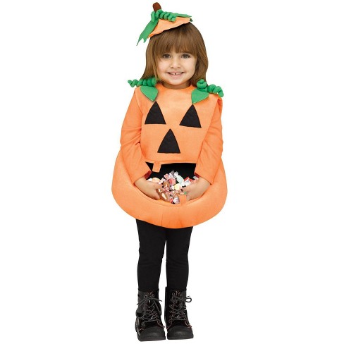 Kids Candy Collector Pumpkin Halloween Costume Toddler Target