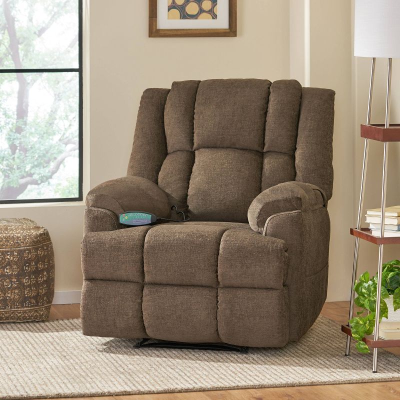 Coosa Contemporary Pillow Tufted Massage Recliner - Christopher Knight Home, 3 of 13