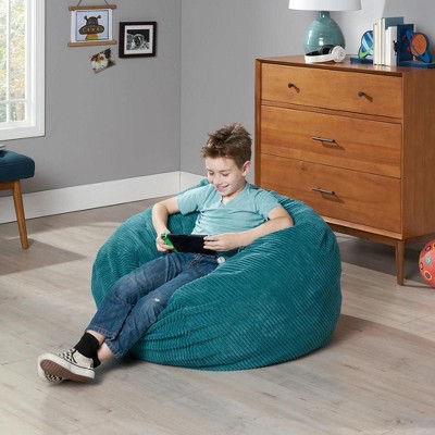 NicBex Polyester Round Bean Bag Chair with High-Density Foam,Lazy Sofa Chair for Adults,Modern Lounge Chair for Living Room