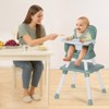 Kinder King 8 in 1 Baby High Chair, Coverts to Dining Booster Seat, Removable Tray & Double Seat Cover, Easy to Wipe - 2 of 4