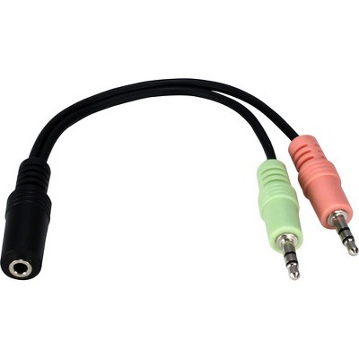 headphone splitter for computer 3.5 mm female to 2 dual 3.5 mm male