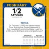 NHL Buffalo Sabres 2025 Box Calendar - 4 of 4