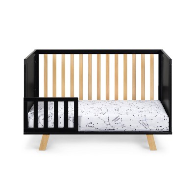 Livia 3-in-1 Convertible Black and Natural Island Crib