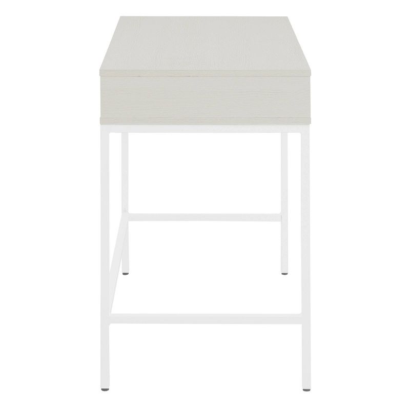 40&#34; Contempo Desk with Drawer and Shelf White Oak - OSP Home Furnishings, 4 of 10