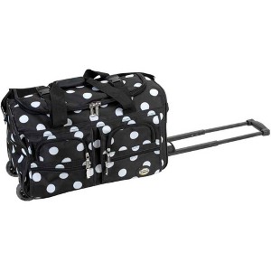 Rockland Rolling Duffel Bag BLACKDOT 22" - 1 of 3