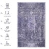 SKRAN Machine Washable Area Rugs, Low-Pile,Non-Slip,Non-Shedding, Foldable,Kid & Pet Friendly for Living Room, Bedroom, Kitchen - 3 of 4