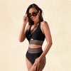 Women's Vibrant Multicolor Striped Monokini Swimsuit - Cupshe - 4 of 4