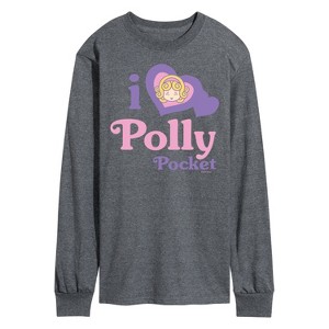 Men's - Polly Pocket - I Love Polly Pocket Long Sleeve Graphic T-Shirt - 1 of 3