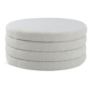 Meridian Furniture,Aphia Boucle Fabric Coffee Table - 1 of 4