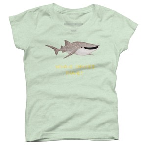 Girl's Design By Humans Whale Sharks Rule! By SophieCorrigan T-Shirt - 1 of 3