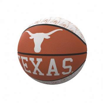 NCAA Texas Longhorns Repeating Logo Mini-Size Rubber Basketball