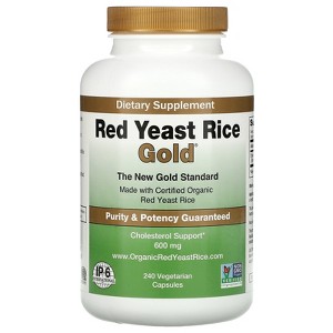 IP-6 International Red Yeast Rice Gold, Cholesterol Support, 600 mg, 240 Vegetarian Capsules - 1 of 2