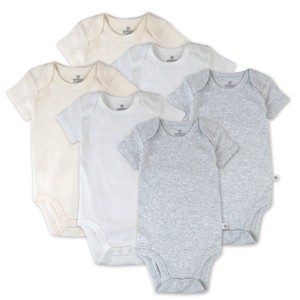 Honest Baby 3-Pack Organic Cotton Short Sleeve Bodysuits - 1 of 4